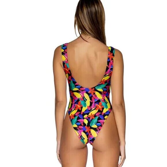 NWT $160 B.SWIM × Elizabeth Turner WOMEN'S L,XL SWIMSUIT ONE PC ROAD TO HANA K - Picture 2 of 10